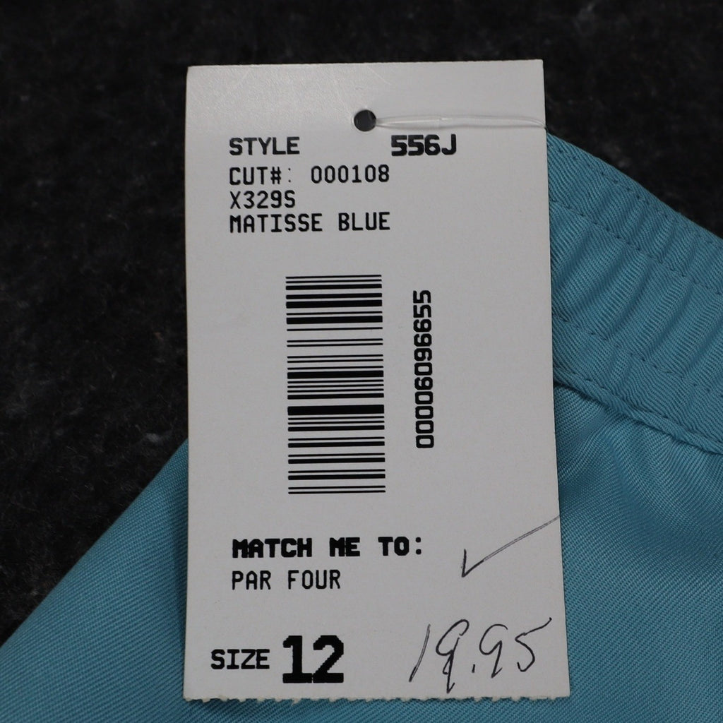 Company Collection Vintage Trousers Womens 12 Blue Polyester Pleated Wide Leg - take2supply