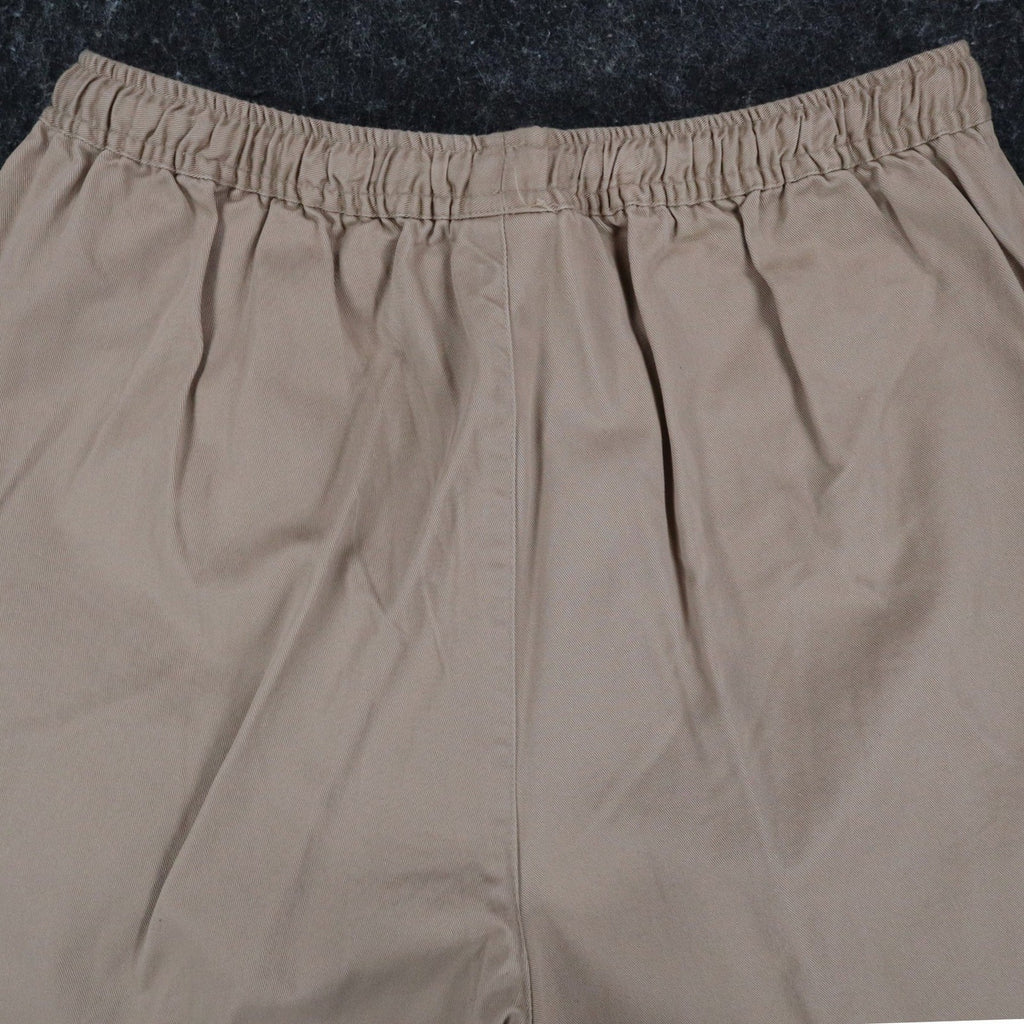 Company Collection Shorts Womens 10 Vintage 90s Tan Cotton Drawstring Deadstock - take2supply