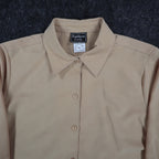 Southern Lady Shirt Womens Small Desert Dust Tan Long Sleeve Button Down 368H - take2supply