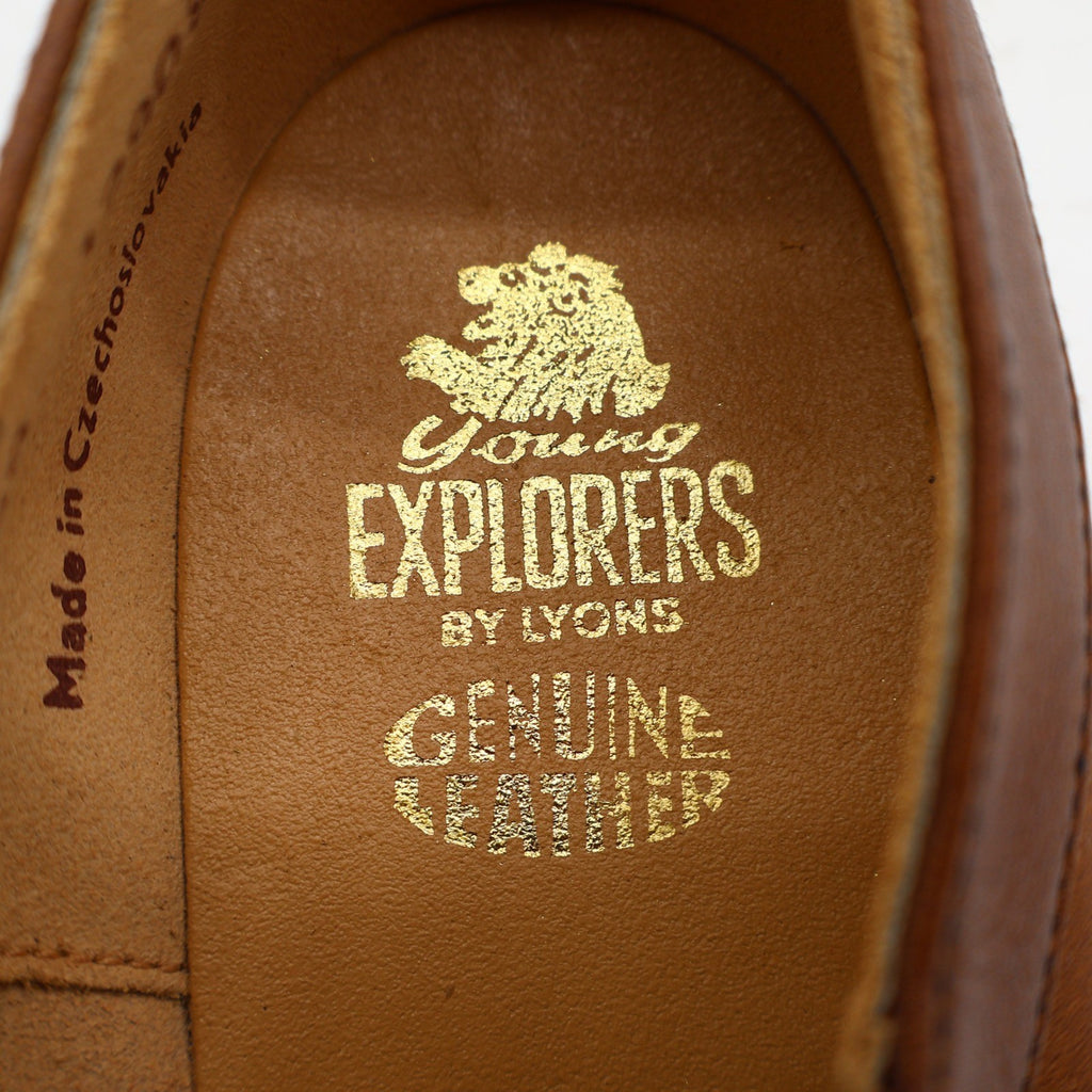 Young Explorers Lyons Boys Loafers 2.5 Vintage Leather Monk Strap Antique Brass - take2supply
