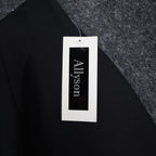 Allyson A-Line Skirt Womens 12 Vintage 90s Black Polyester Lined Career Wear - take2supply