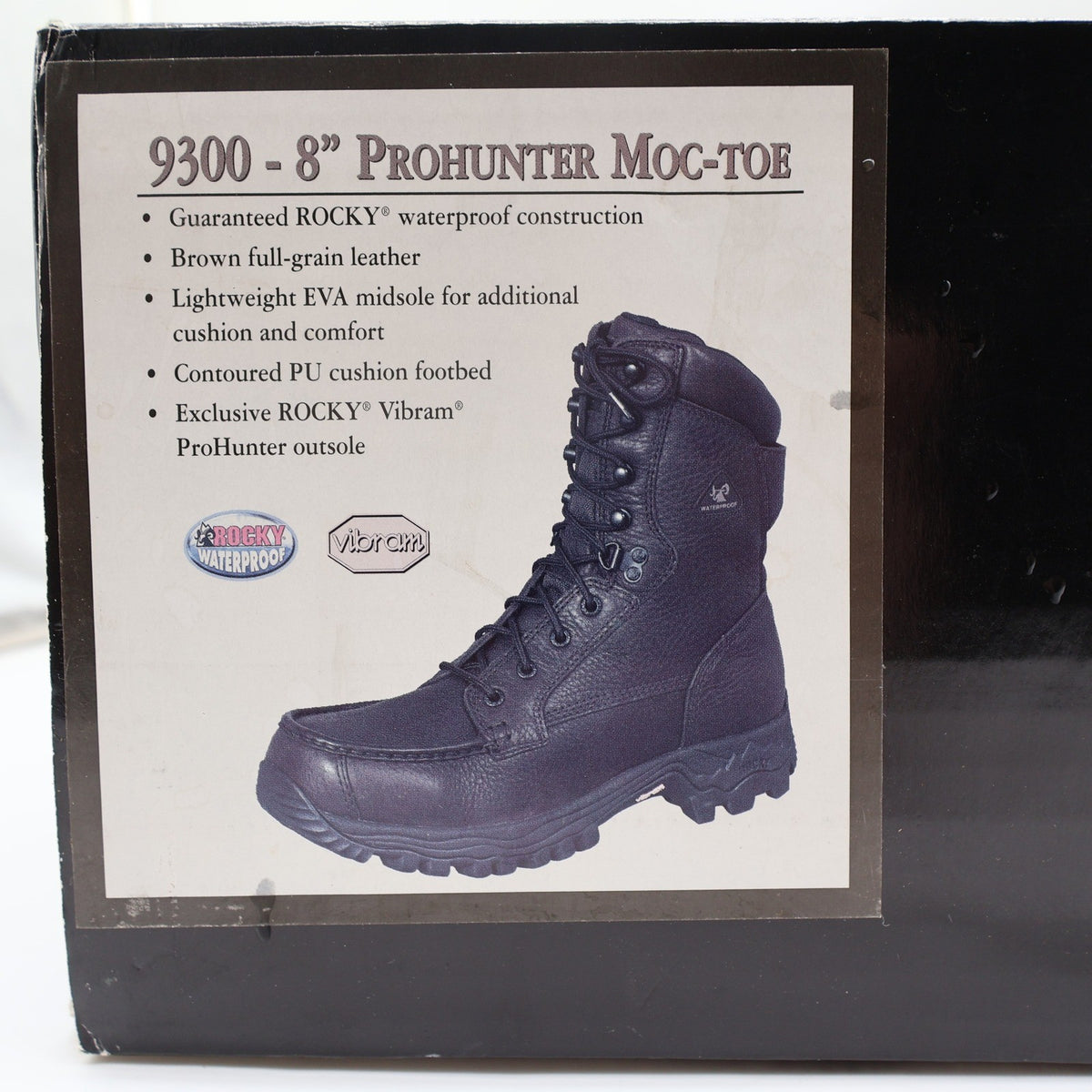 Rocky 9300 ProHunter Moc-Toe Boots Mens 10 W Brown Leather NWT Deadstock Y2K - take2supply