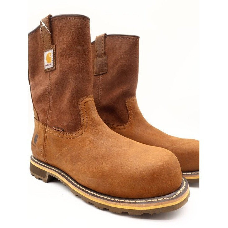 Carhartt Pull-On Boots Mens 11M Brown Nano Composite Toe CMP1453 NIB - take2supply