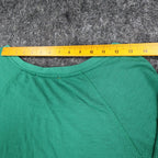 Jolt Owl Studded Thermal Top Womens Large Green Waffle Knit Raglan NWT - take2supply