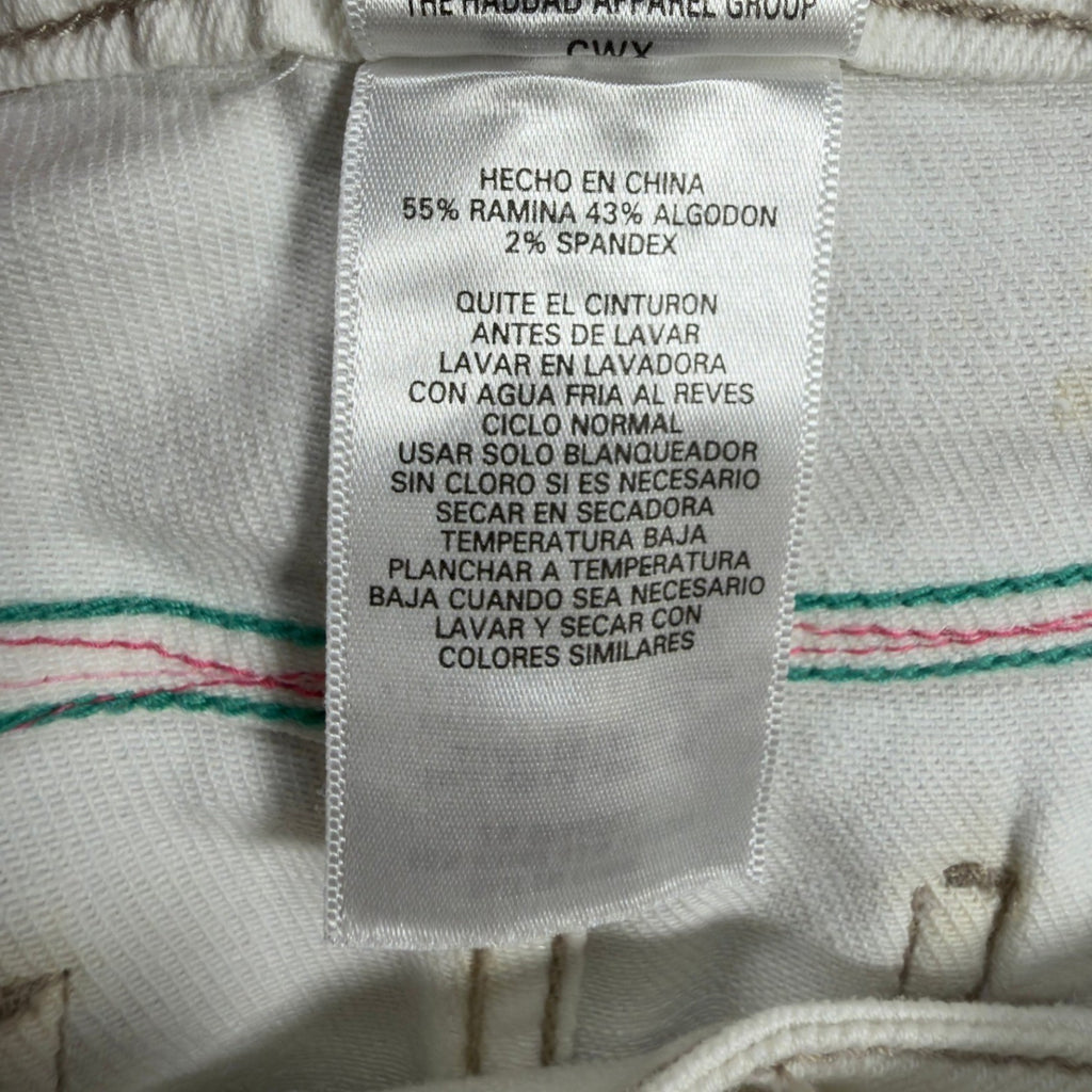 Levi's Y2K Bermuda Shorts Girls 14 White Ramie Cotton NWT C681 - take2supply