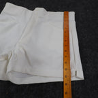 Swingster Athletic Shorts Mens L Vintage 70s White Polyester Visa Fabric USA - take2supply