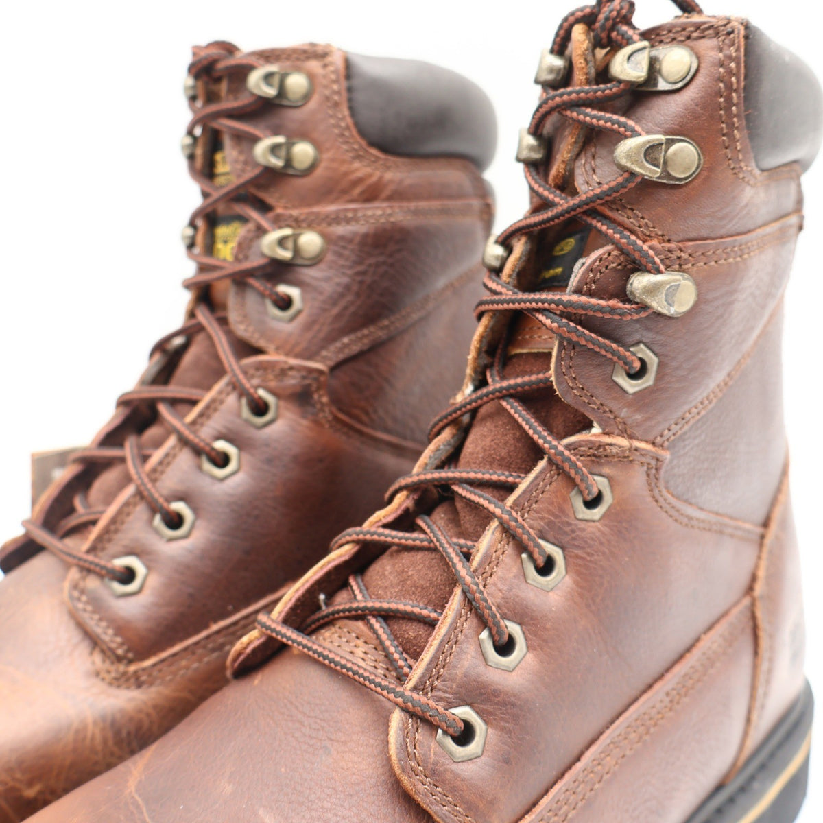 McRae Industrial Work Boots Mens 9.5 Brown Leather EH NST Lace Up MR88122 NEW - take2supply