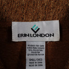 Erin London Jacket Womens S Camel Brown Textured Zip Front Collared NWT NOS - take2supply