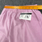 Nikki Vintage 90s Elastic Waist Pants Women 14 Rose Pink Polyester NWT Deadstock - take2supply