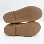 L'Amour Slouch Ankle Boots Kids Size 1 Tan Suede Leather Studded Buckle A612 - take2supply