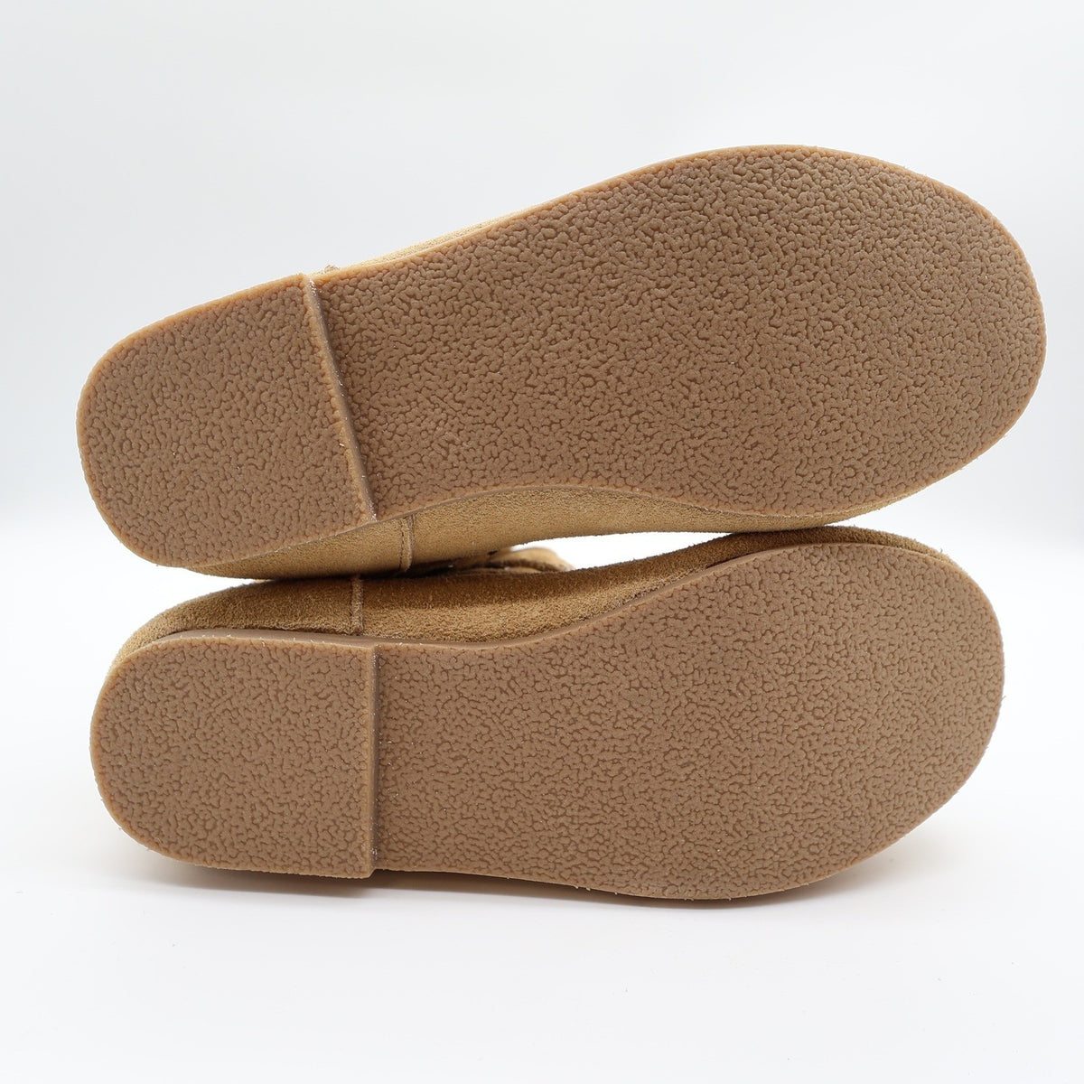 L'Amour Slouch Ankle Boots Kids Size 1 Tan Suede Leather Studded Buckle A612 - take2supply