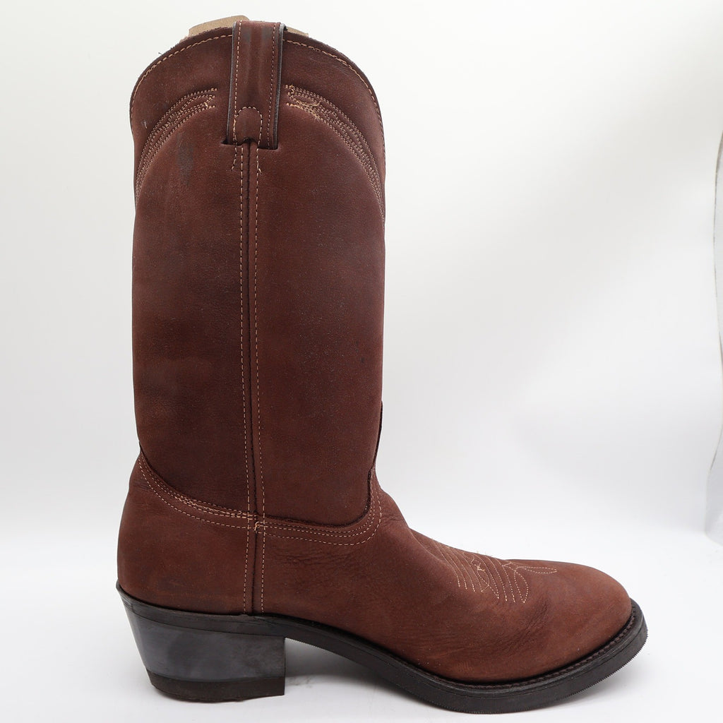 Golden Retriever Vintage Western Boots Mens 10 D Brown Leather NIB Made in USA - take2supply