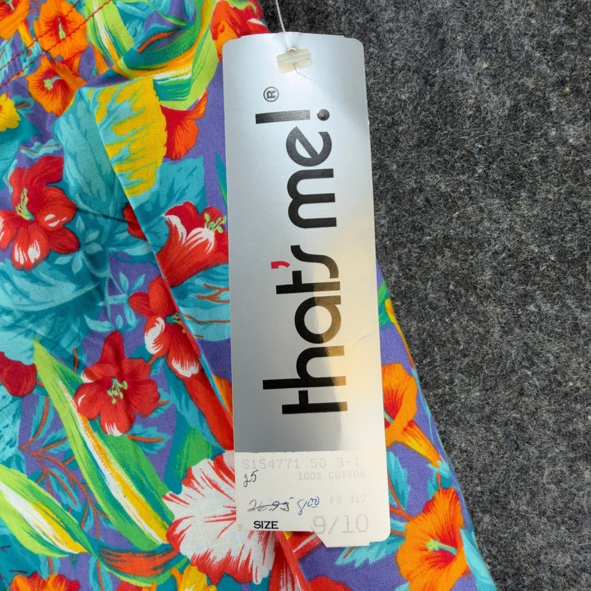 That's Me! Vintage 90s Hawaiian Tropical Shorts Womens 9/10 Cotton Floral NOS - take2supply
