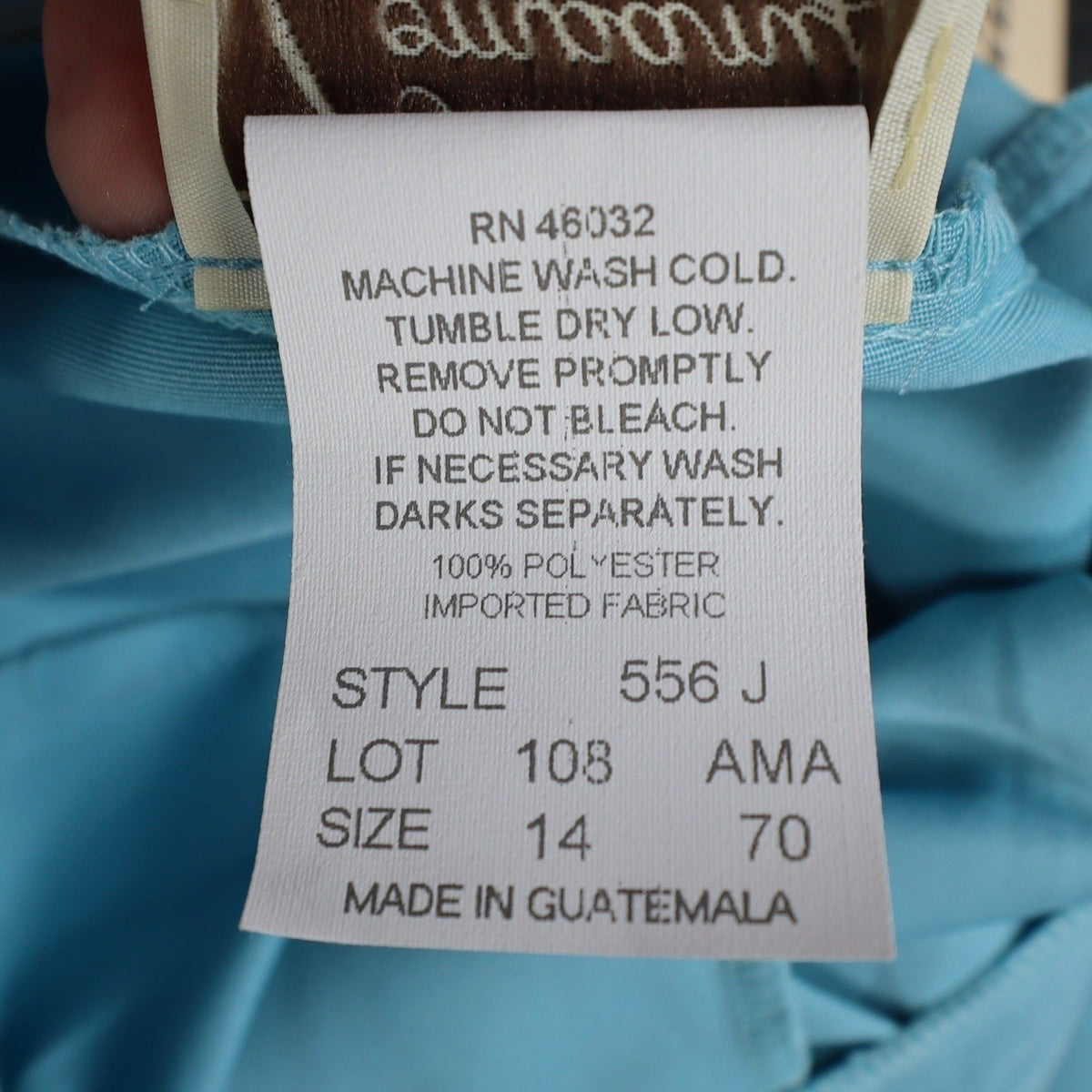 Company Collection Pants Womens 14 Vintage Blue Polyester Pleated Straight Leg - take2supply