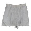 Gazelle Shorts Womens 13/14 Vintage 90s White High Waist Pleated USA Made - take2supply