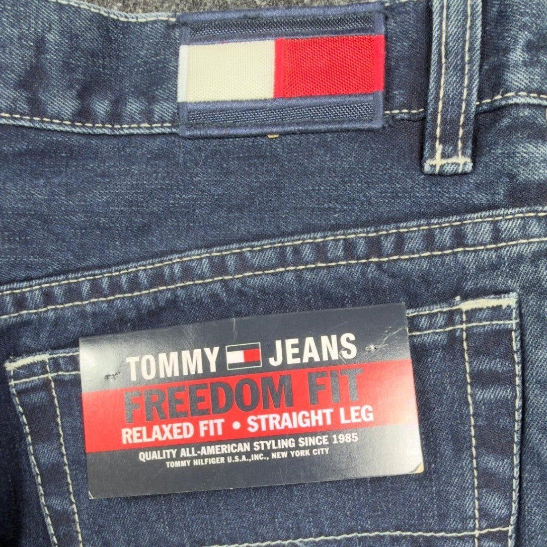 Tommy Hilfiger Y2K Freedom Fit Jeans Boys 16 Blue Cotton Deadstock NWT - take2supply
