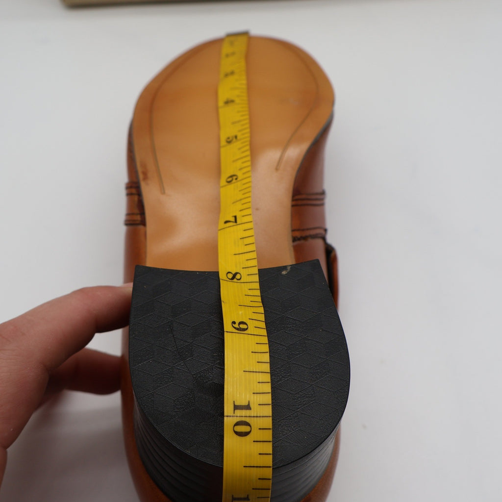 James Pepper Loafers Mens 7 D Vintage 70s Cognac Leather Deadstock USA 44041 - take2supply