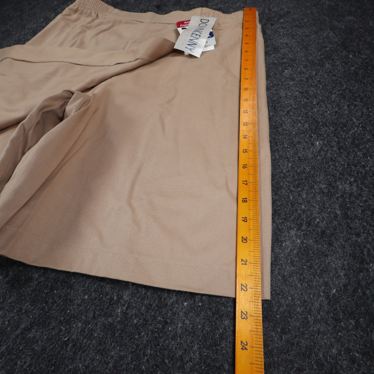 Donnkenny Classics Skort Women 8 Vintage 90s Khaki Cotton Wrap Front Made in USA - take2supply