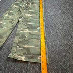 John Deere Carpenter Pants Boys 12 Y2K Camo Canvas Woodland Workwear Deadstock - take2supply