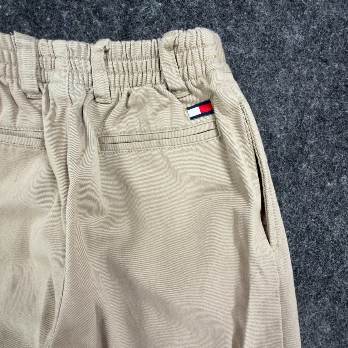 Tommy Hilfiger Pants Boys 6 Khaki Chino Pleated Elastic Waist NWT - take2supply