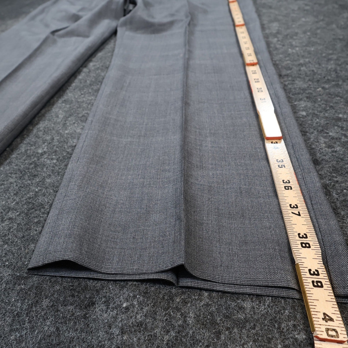 J. Hilburn Dress Pants Mens W42 Grey Wool Vitale Barberis Canonico Slacks - take2supply