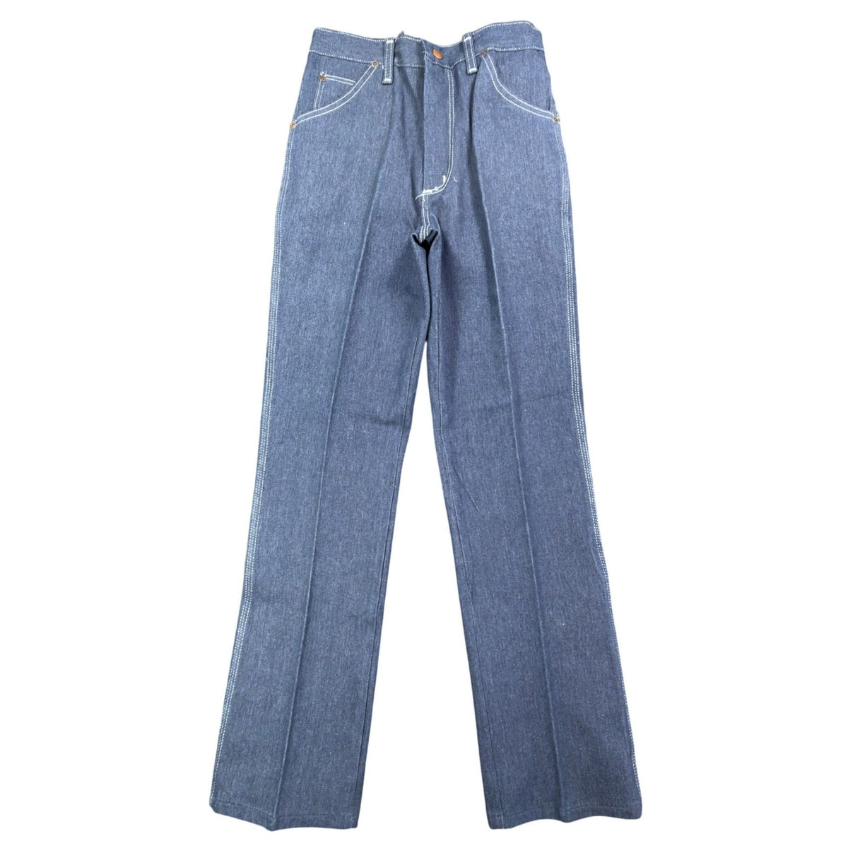 Maverick Vintage 70s Straight Leg Jeans Boys 16 Blue Cotton Blend NWT - take2supply