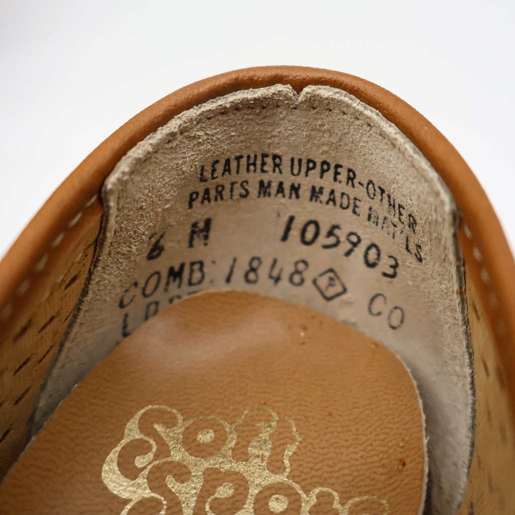 Soft Spots Oxford Shoes Womens 6 M Vintage Brown Suede Crepe Sole USA 1848 - take2supply