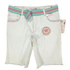 Levi's Y2K Bermuda Shorts Girls 14 White Ramie Cotton NWT C681 - take2supply