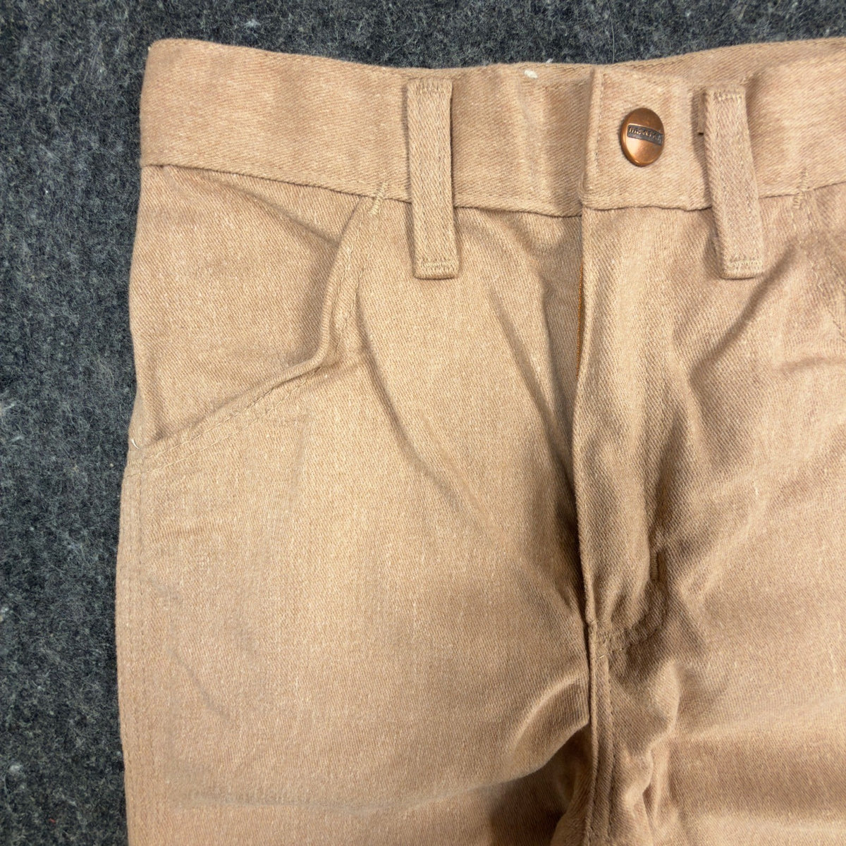 Maverick Vintage 70s Flare Pants Girls 10 Slim Beige USA NOS NWT 23.5x28 - take2supply