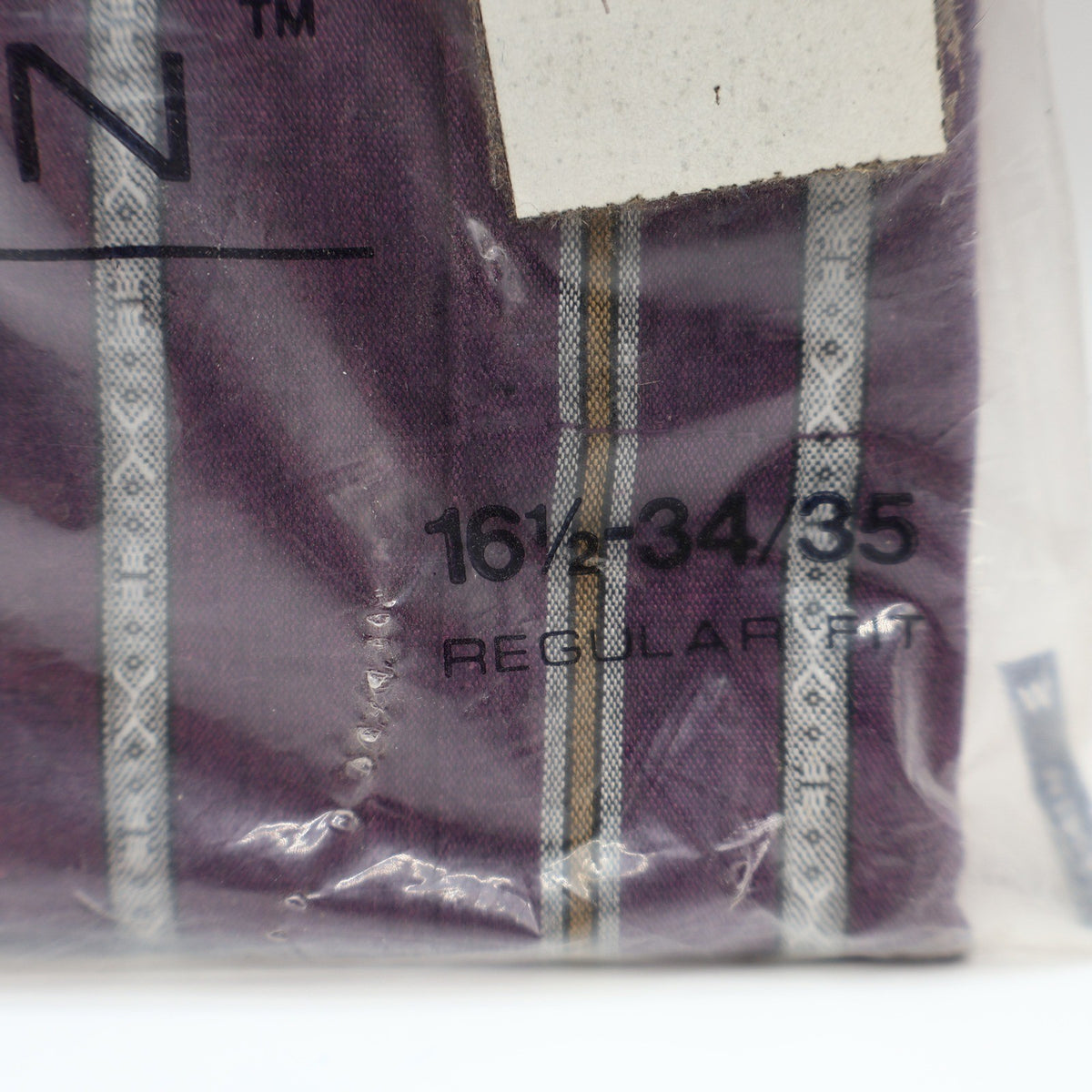 Van Heusen Editions Dress Shirt Mens 16.5 34/35 Purple Geometric Stripe New - take2supply