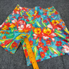 That's Me! Vintage 90s Hawaiian Tropical Shorts Womens 9/10 Cotton Floral NOS - take2supply