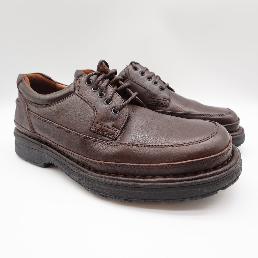 Hush Puppies Summit Persimmon Mens 9 M Brown Leather Casual Derby Shoes 14191 - take2supply