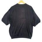Irvine Park Mens XLG Black Cable Knit Short Sleeve Sweater Top - take2supply
