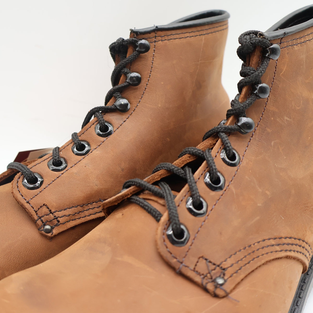 Walker Work Boots Mens 10 D Vintage Made in USA Brown Leather Lace Up 685 NEW - take2supply