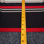 Company Collection Sweater Set Womens M Red Black Striped Cardigan Top USA NWT - take2supply