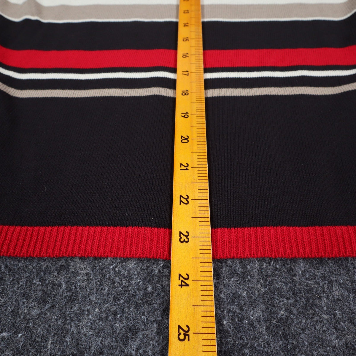 Company Collection Sweater Set Womens M Red Black Striped Cardigan Top USA NWT - take2supply