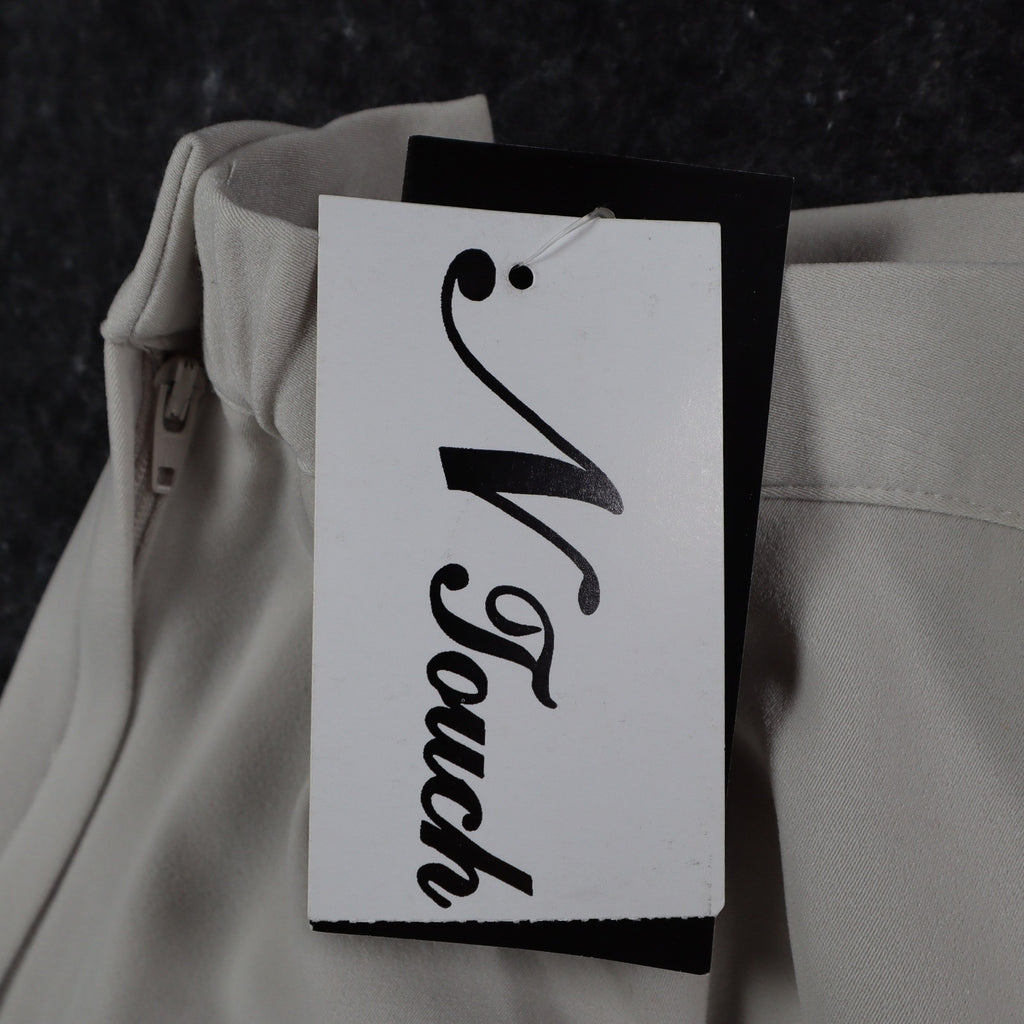 N Touch Pants Womens 8 Stone Stretch Straight Leg Side Zip NWT NOS - take2supply