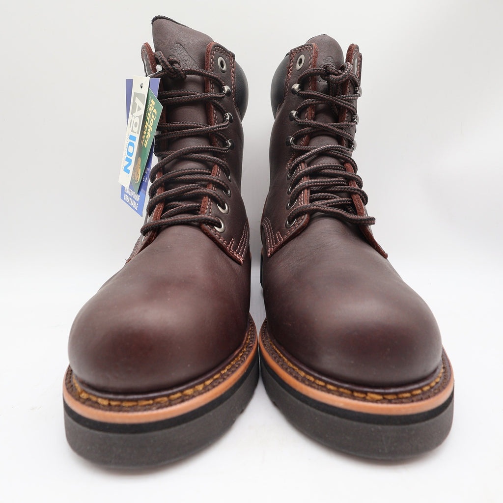 Golden Retriever 3901 Work Boots Mens 9 Dark Brown Leather Waterproof NWT - take2supply