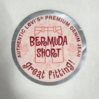 Levi's Y2K Denim Bermuda Shorts Girls 10 White Ramie Blend NWT - take2supply