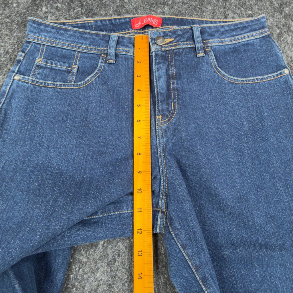 J Jeans Stretch Bootcut Jeans Womens 12 Indigo Blue Cotton Blend NWT - take2supply
