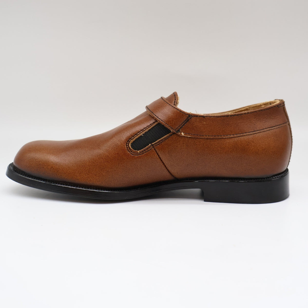 Young Explorers Lyons Monk Strap Shoes Boys 12.5 Vintage Deadstock Brown Leather - take2supply