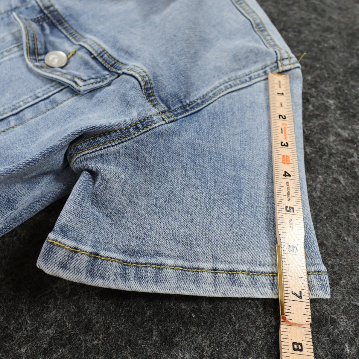 Jeans Romper Womens Small Light Blue Denim Cotton Blend Slim Fit Utility - take2supply