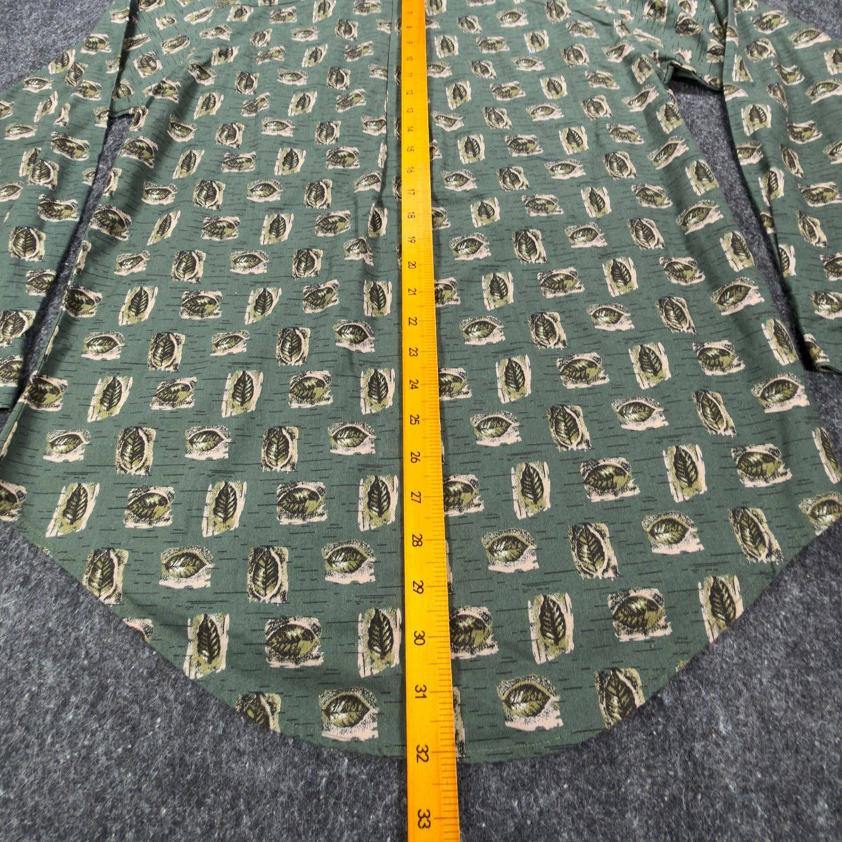 Wrangler Rugged Wear Leaf Print Shirt Mens M Green Cotton NWT R960LLV New - take2supply
