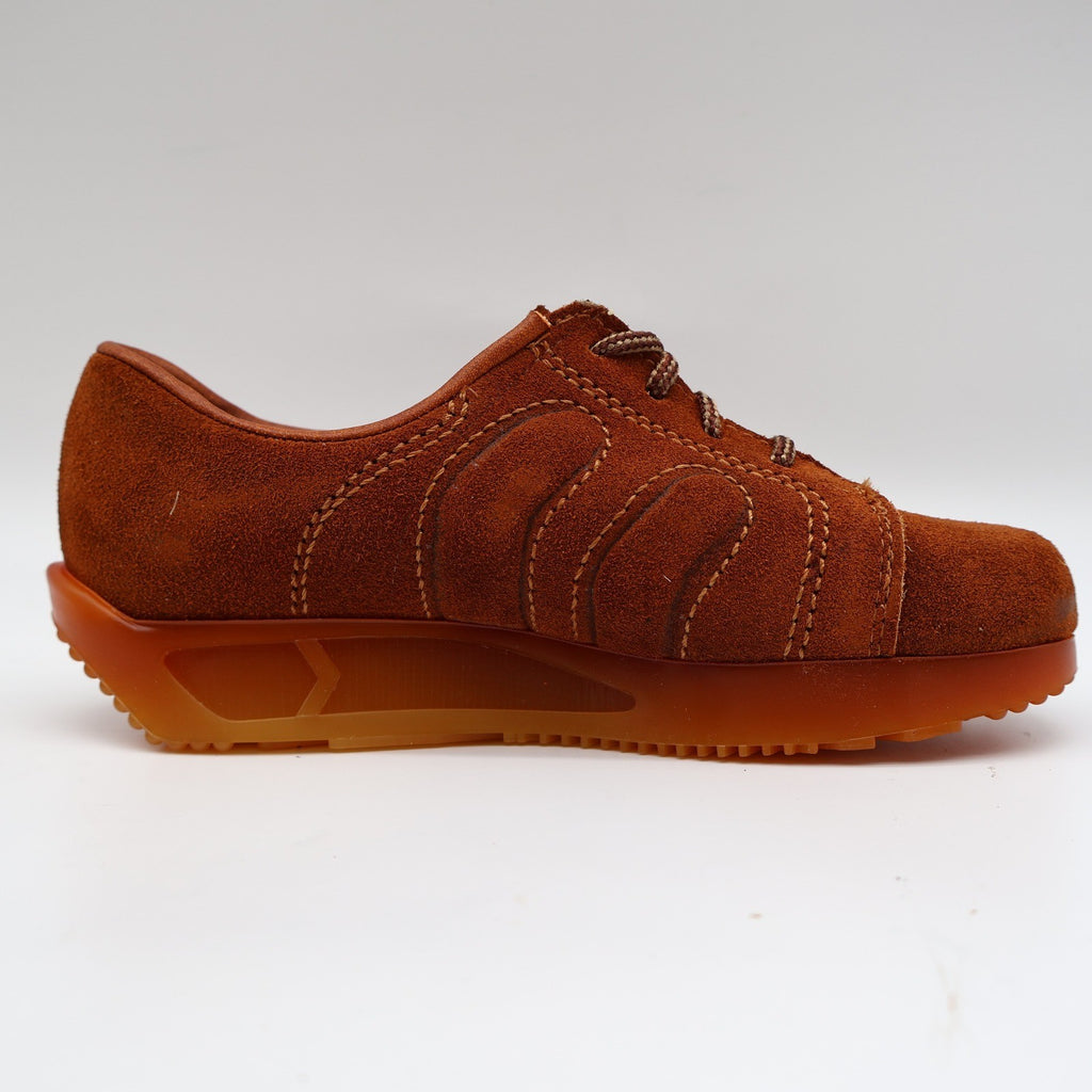 Walker Oxford Sneakers Kids 12 D Vintage 70s Rust Suede Platform Made in USA - take2supply