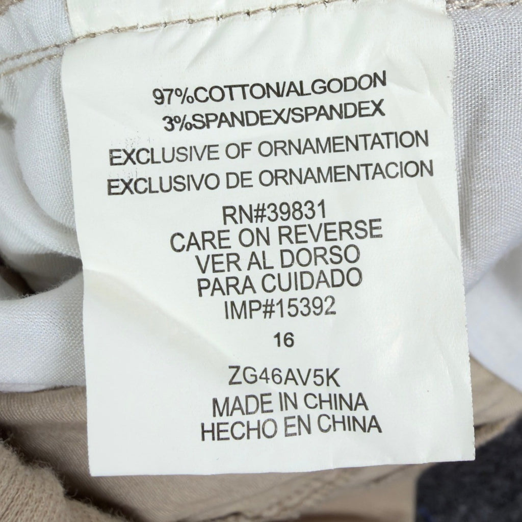 Jolt Y2K Bermuda Shorts Girls 16 Khaki Tan Cotton Blend NWT New - take2supply