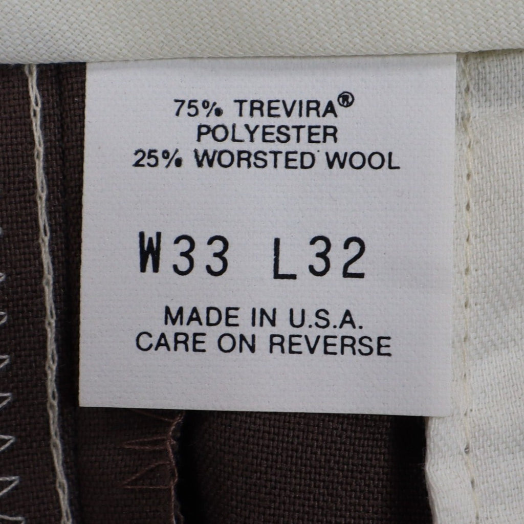 Levi's Action Slacks Pants Mens 34x29 Vintage 80s Deadstock Pleated Taupe Brown - take2supply