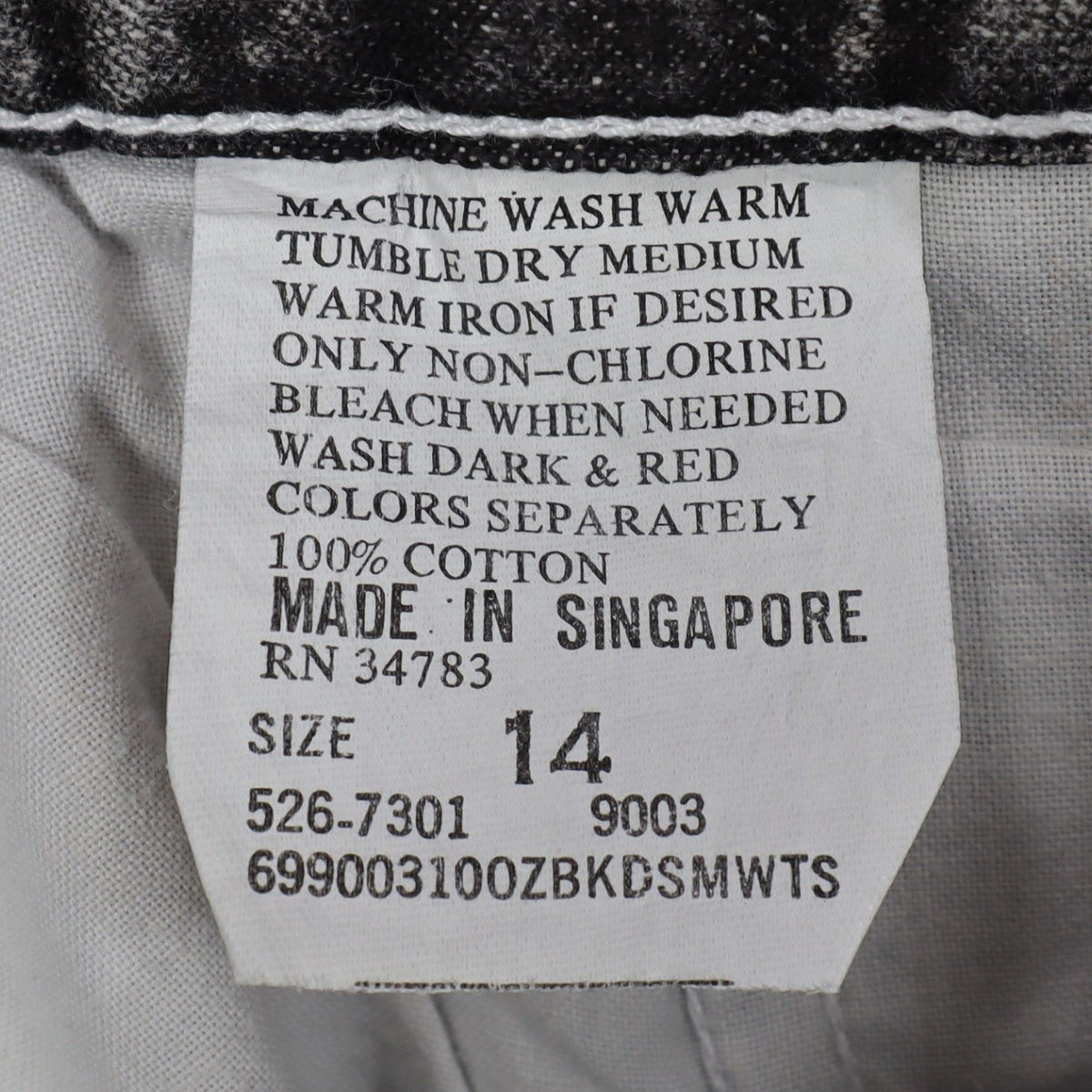 Lee Trekker Shorts Boys 14 Vintage 90s Acid Wash Black Cotton Relaxed Fit NWT - take2supply