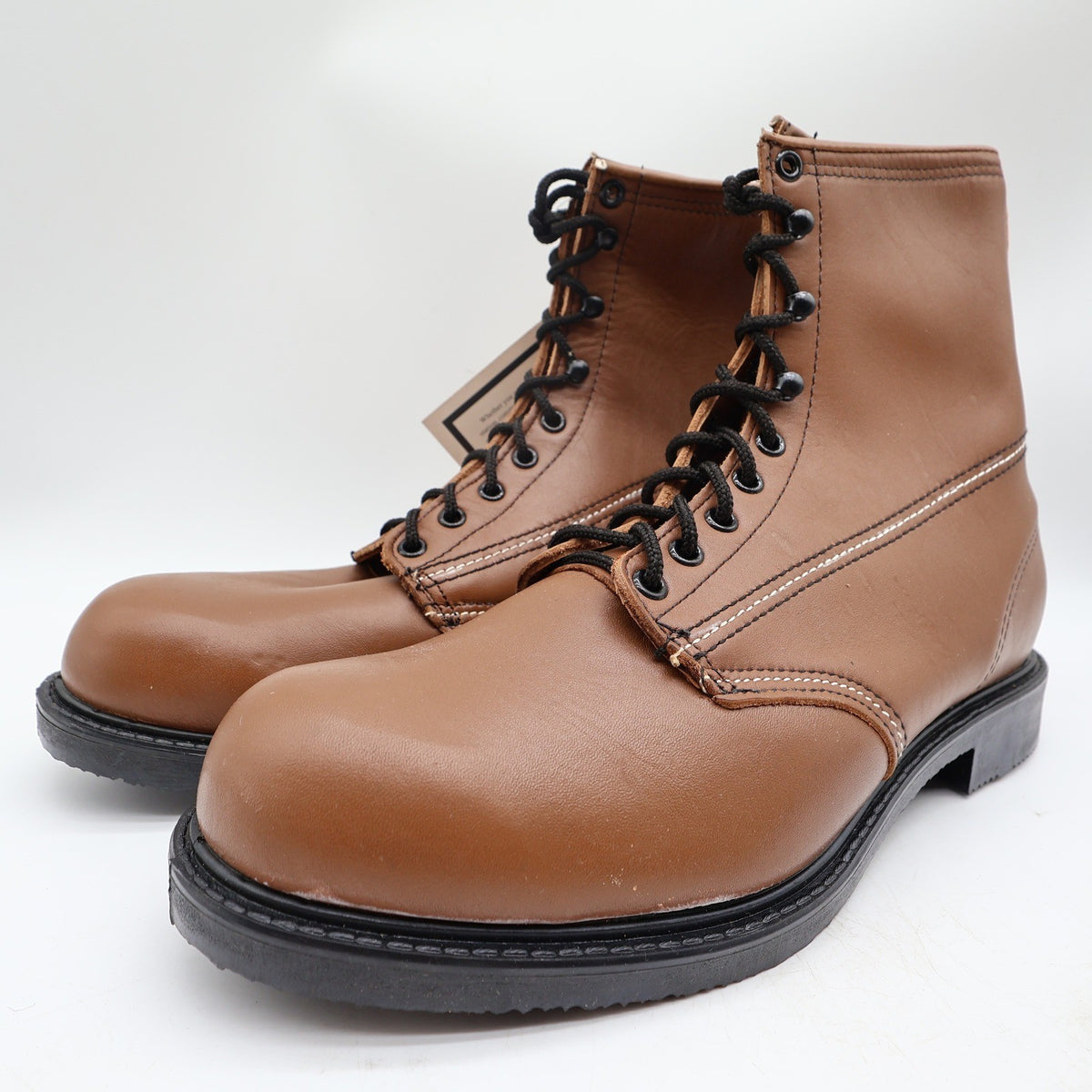 Walker Vintage 709 Work Boots Mens 12 D Brown Leather Deadstock New NIB USA Made - take2supply