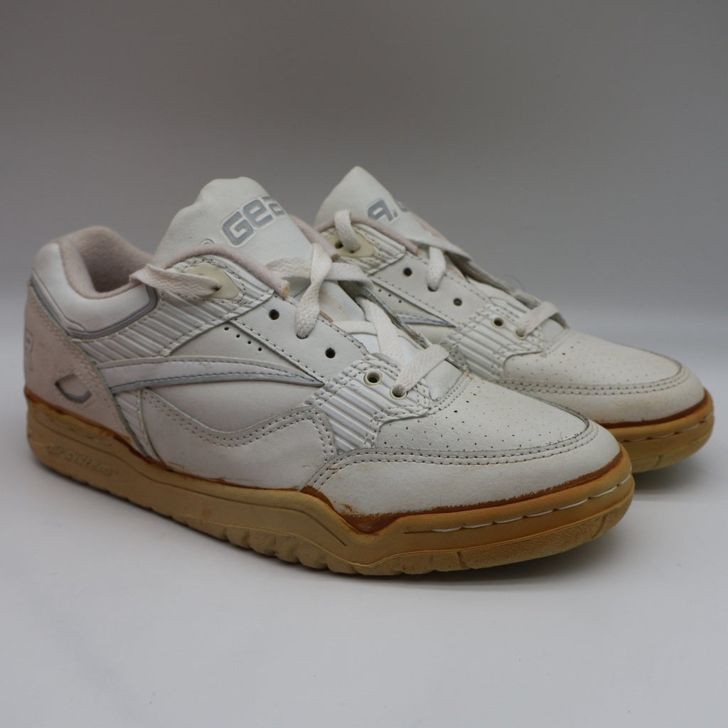 L.A. Gear Basketball Sneakers Women 7.5 Vintage 1990 White Leather Air System - take2supply