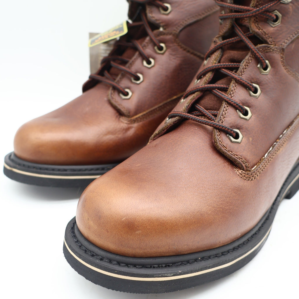 McRae Industrial Work Boots Mens 9 Brown Leather 8in Lace Up NST EH MR88122 - take2supply